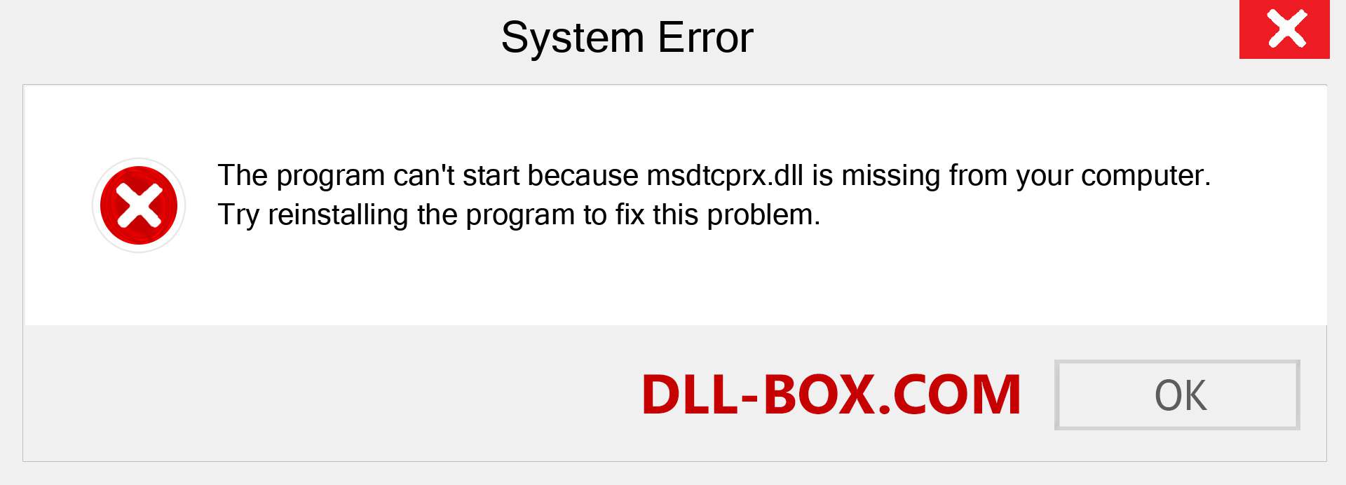  msdtcprx.dll file is missing?. Download for Windows 7, 8, 10 - Fix  msdtcprx dll Missing Error on Windows, photos, images