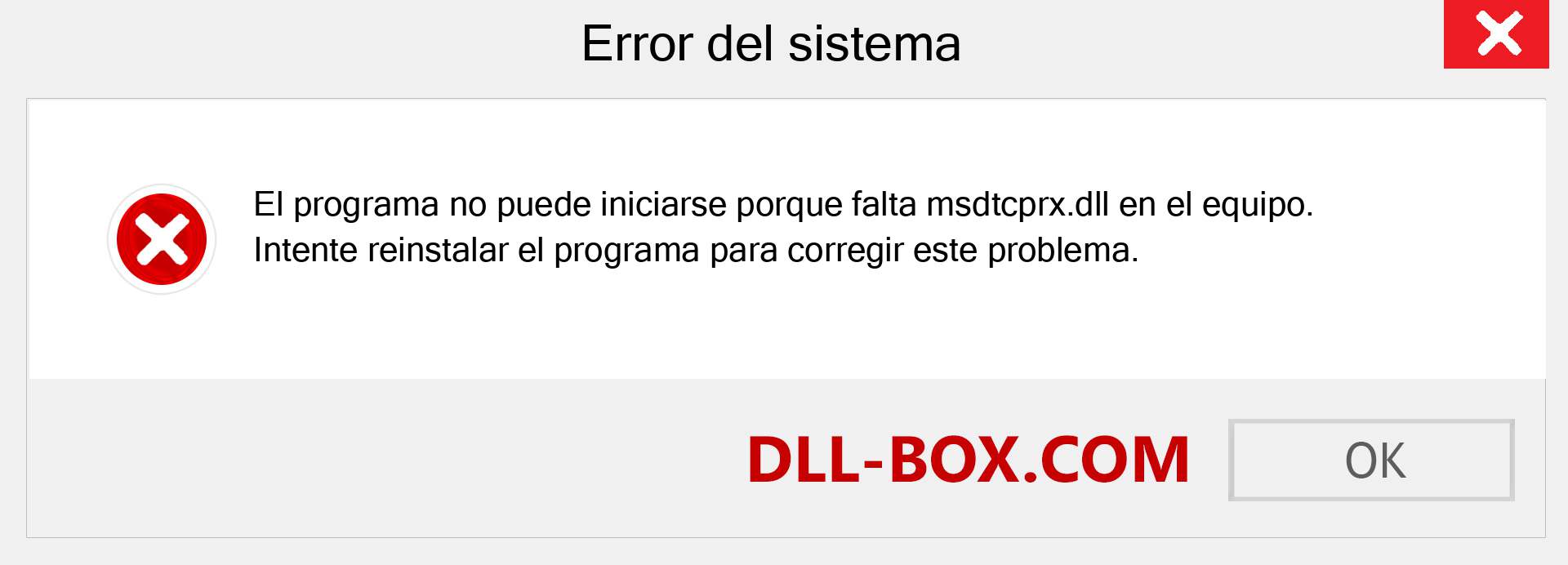 ¿Falta el archivo msdtcprx.dll ?. Descargar para Windows 7, 8, 10 - Corregir msdtcprx dll Missing Error en Windows, fotos, imágenes