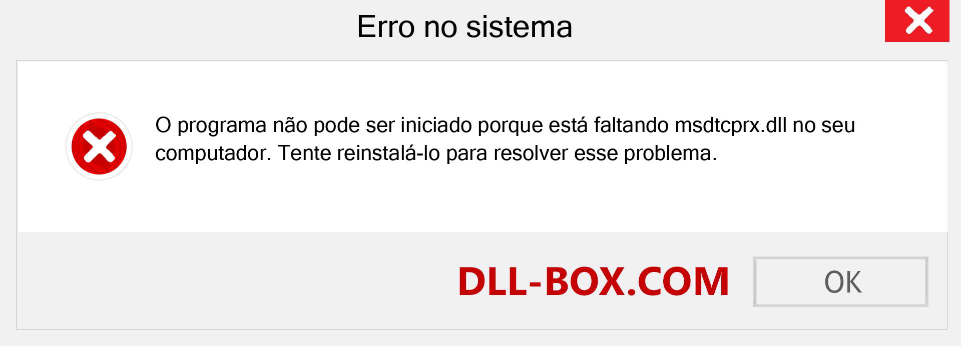 Arquivo msdtcprx.dll ausente ?. Download para Windows 7, 8, 10 - Correção de erro ausente msdtcprx dll no Windows, fotos, imagens